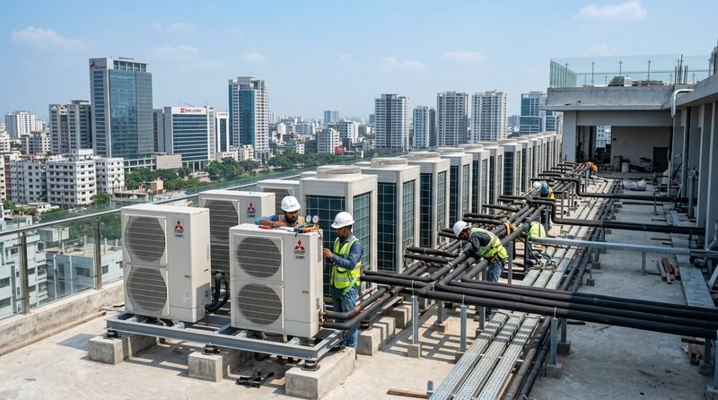 Commercial VRF Rooftop AC Engineering in Dhaka